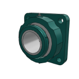 S-2000 Flange Bearing - Square with Type E Dimensions Trident Seal Non-Expansion - S-2000 - E Type - Inch